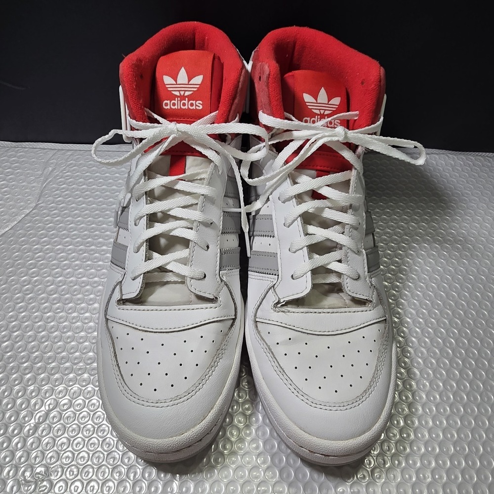 Adidas Forum Mid White Scarlet FY6819 Classic 80s Styled Released 3-2021